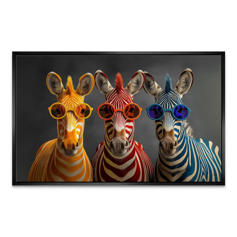 Fun and chic wall art perfect for kids' rooms with animal subjects.