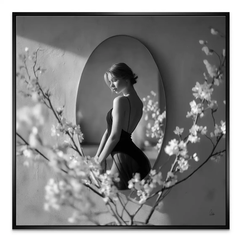 Velvet Muse canvas wall art presented in square format for modern interiors.