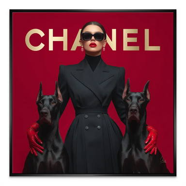 High-fashion wall art suited for modern living rooms and studios.