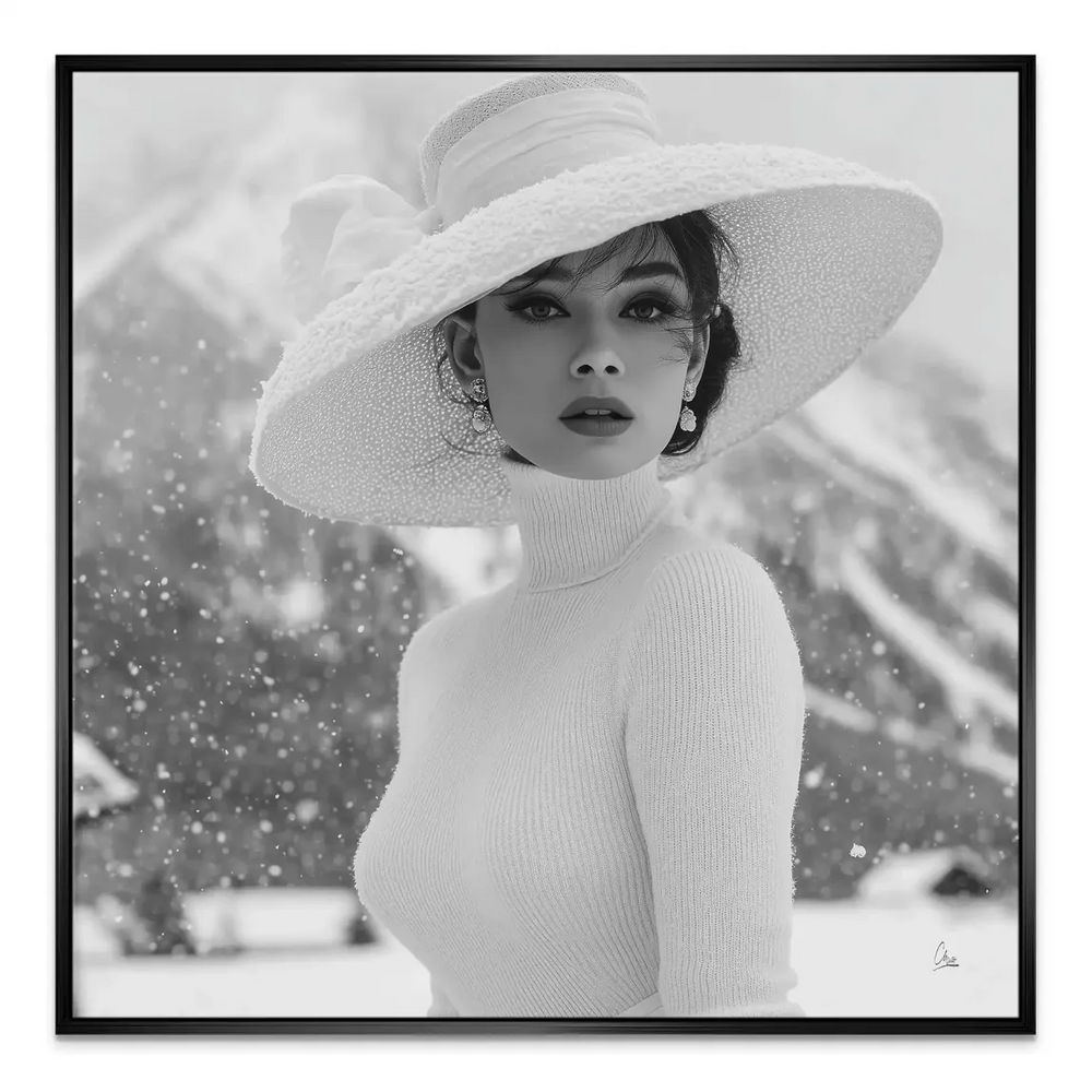 Square format canvas print suitable for modern minimalist interiors
