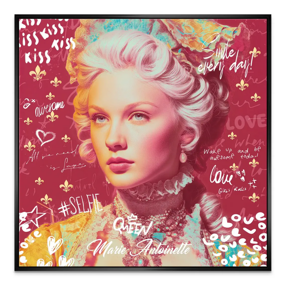 Marie Royal Pop Canvas Art - Modern Fashion in Graffiti - Image 6