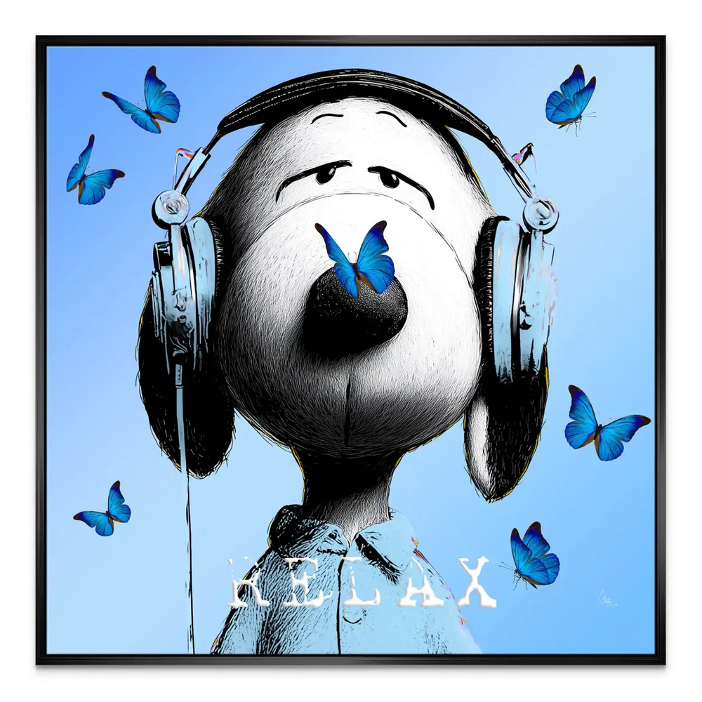 Snoopy Relax Canvas Art - Pop Art Animal Wall Art for Kids - Image 6