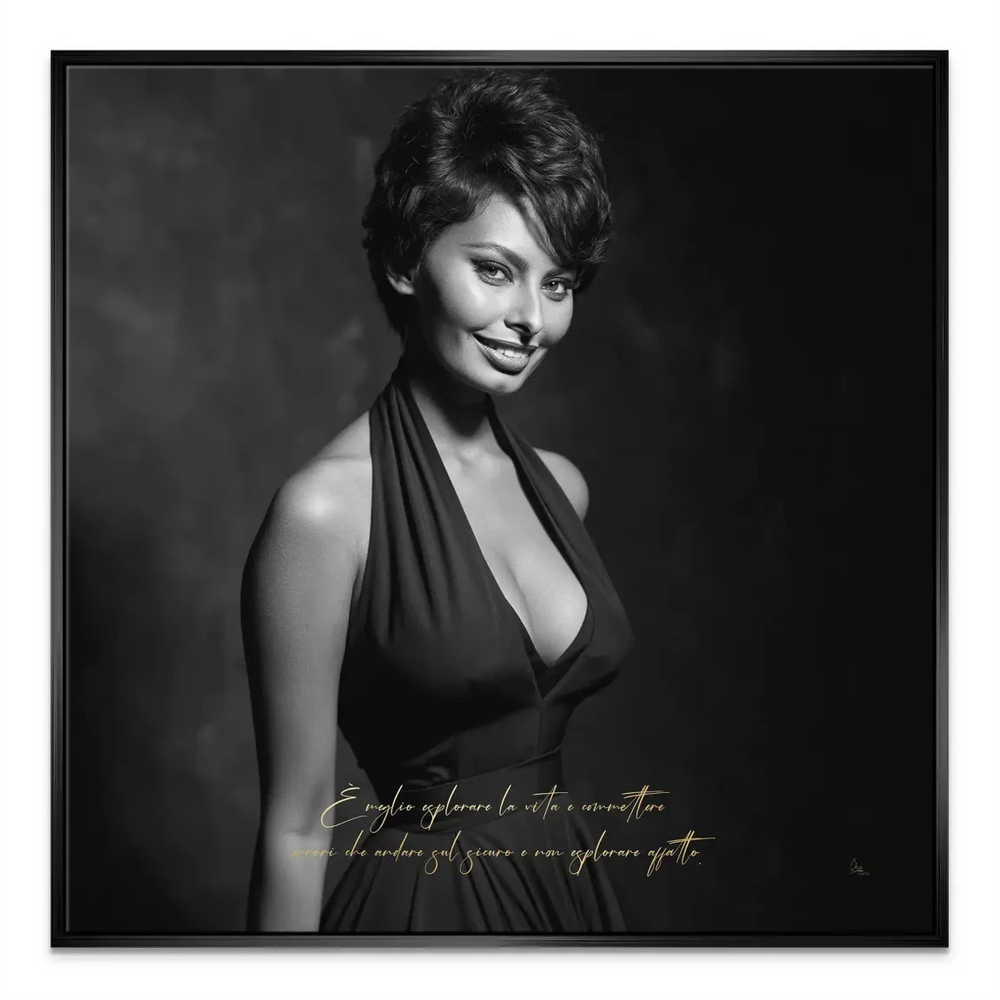 Sophia Loren Quote Canvas Print - Vintage Fashion Wall Art - Image 6