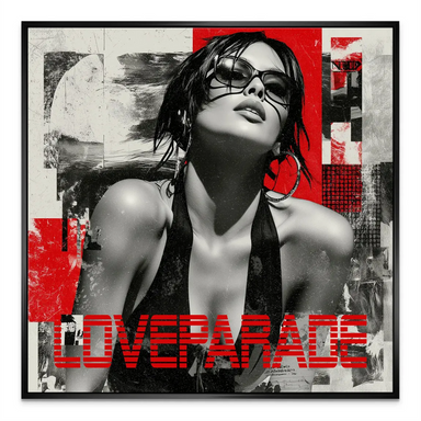 Love Parade Beauty Canvas Print - Glamour Portrait Wall Art - Image 5