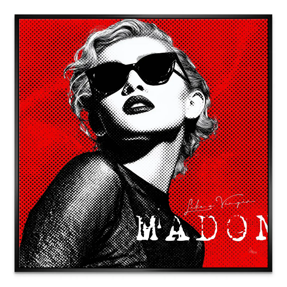 Rebel Madonna Canvas Wall Art - Pop Art Portrait - Image 6