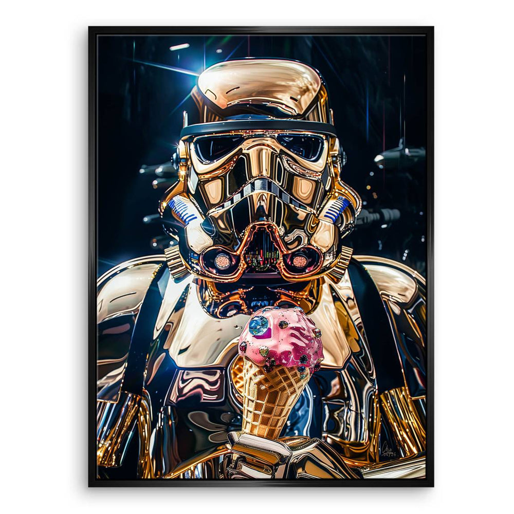 Contemporary wall art from the Pop Graffiti collection with a playful ice cream twist.