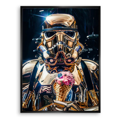 Contemporary wall art from the Pop Graffiti collection with a playful ice cream twist.