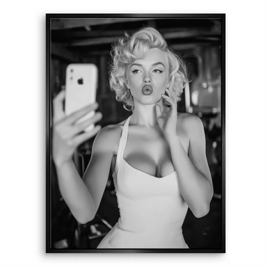 Marilyn Monroe Selfie Canvas Wall Art - Vintage Pop Art - Image 8