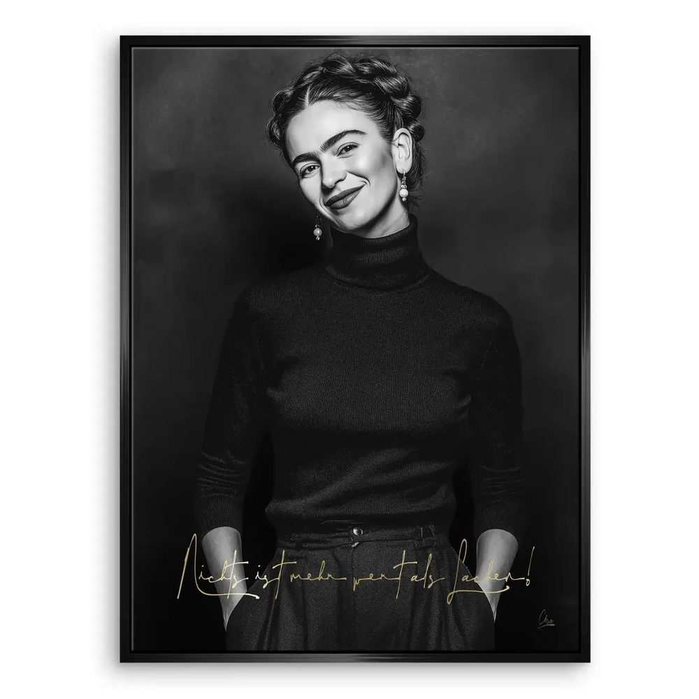 Boho chic Frida Kahlo wall art for living room