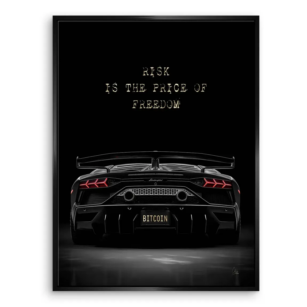 Motivational car wall art for offices or game rooms with a luxury vibe.