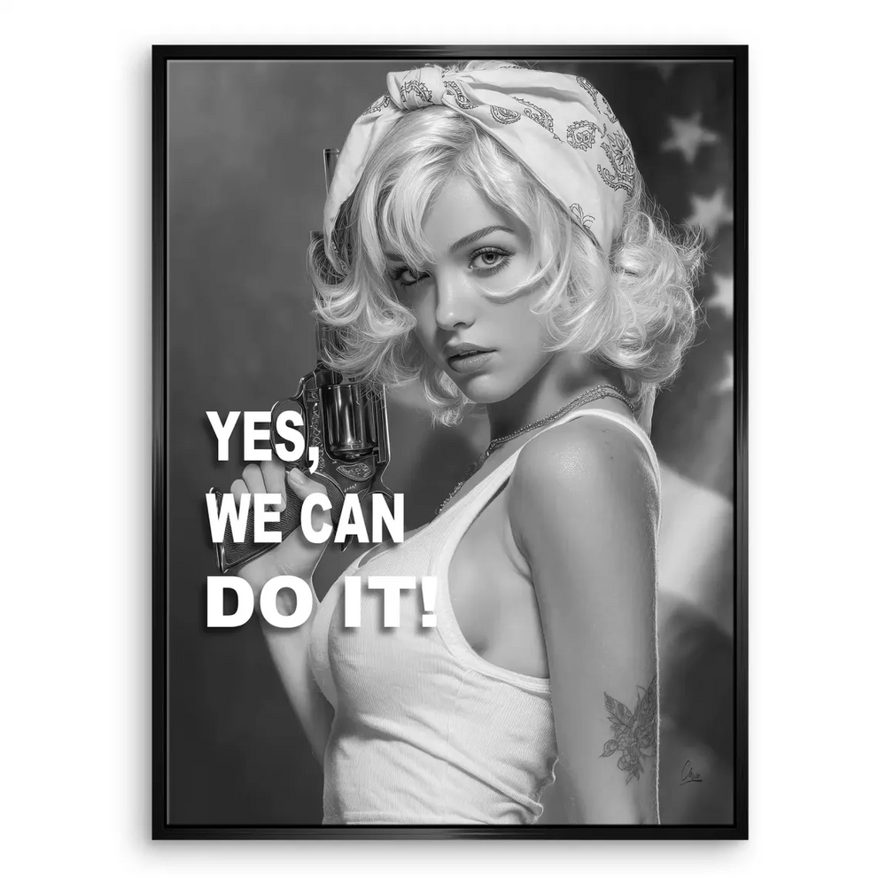 Fashion-forward Americana wall art with retro vibe