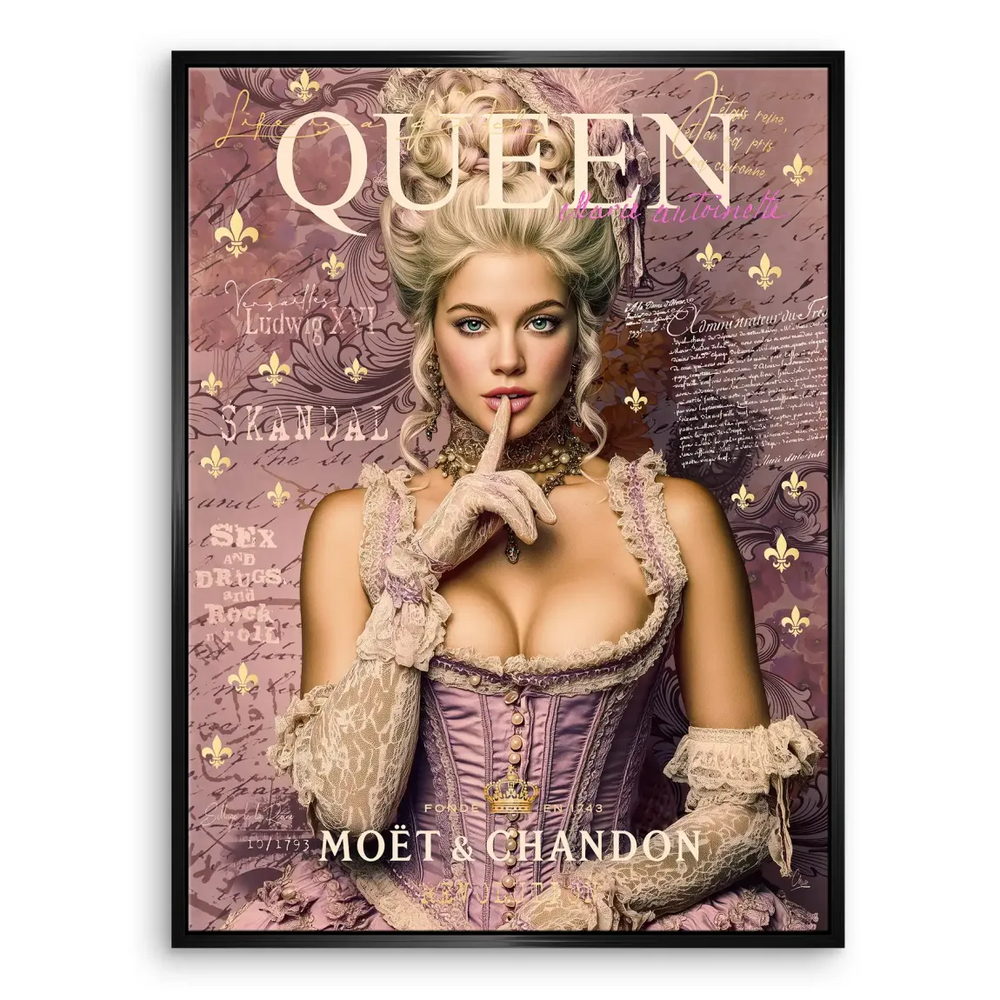 Marie Antoinette Rebel Art Canvas - Pop Graffiti - Image 6