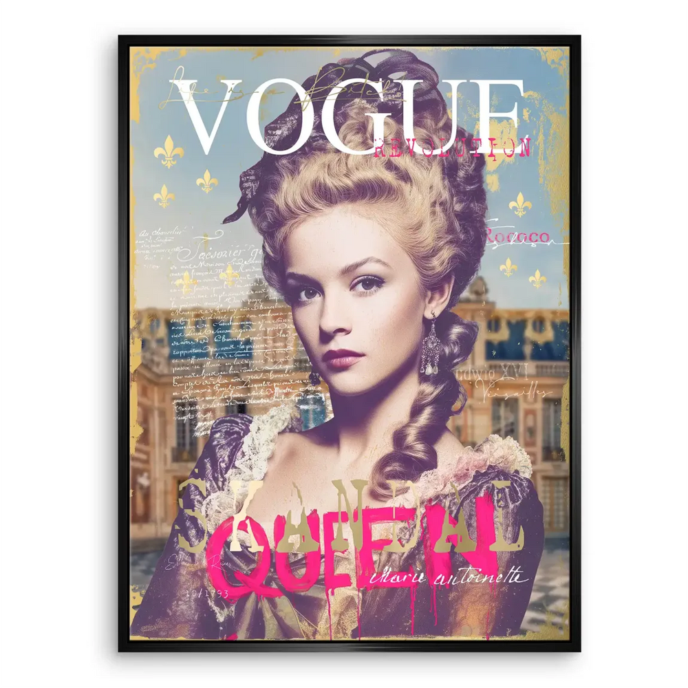 Marie Antoinette Vogue Canvas Wall Art - Image 6