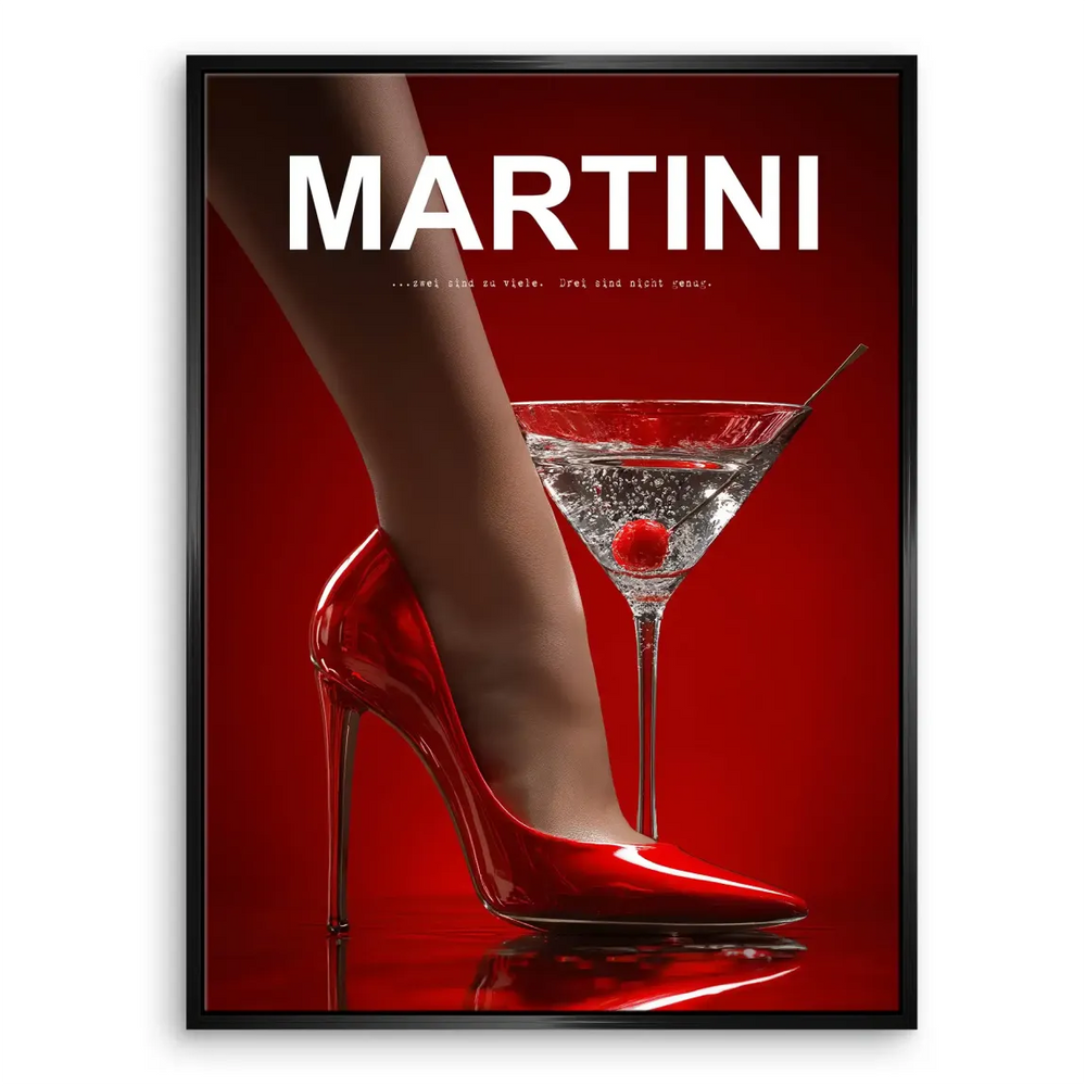 Pop art influenced fashion wall art with sleek lines and high-contrast colors.