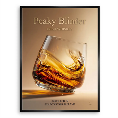 Peaky Blinder Irish Whiskey canvas print in a single frame portrait