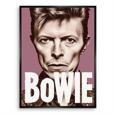 Pop Art celebrity wall art featuring David Bowie on a canvas print