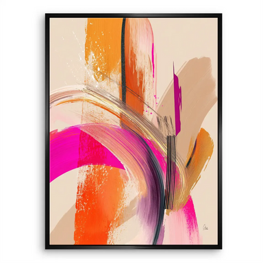 Overall portrait-oriented canvas wall art ready to hang in a contemporary living space