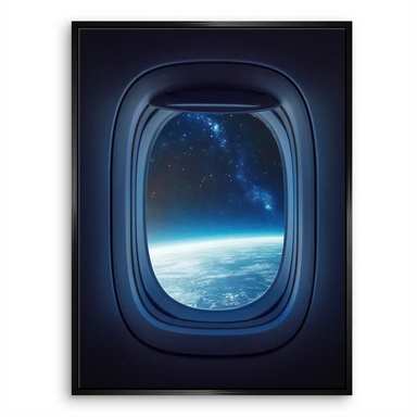 Futuristic cosmic landscape wall art
