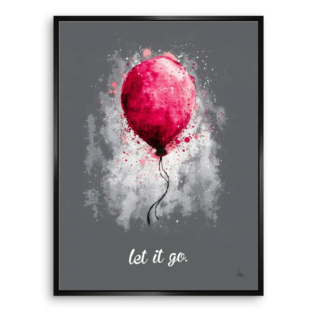 Let It Go Balloon Canvas Print - Abstract Wall Art - Image 5