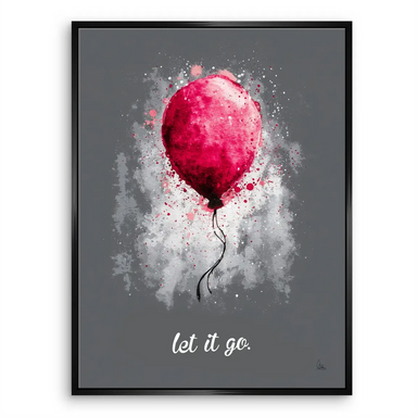 Let It Go Balloon Canvas Print - Abstract Wall Art - Image 5