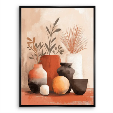 Warm, natural palette conveying calm sophistication suitable for floral or nature-inspired decor.