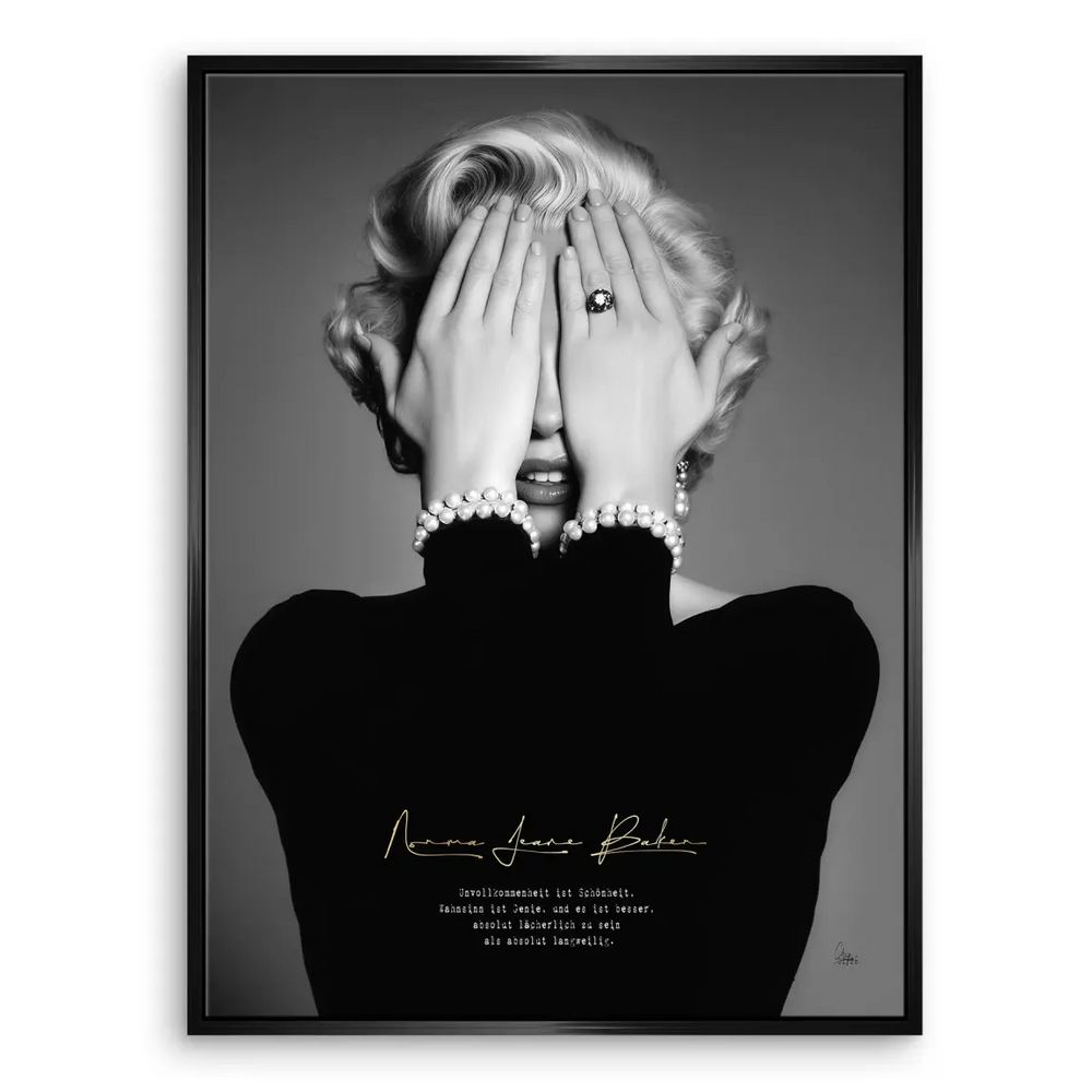 Marilyn Monroe Norma Jeane Canvas Wall Art Vintage Black White - Image 5