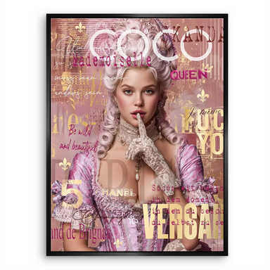 Marie Antoinette Pop Art Canvas - Glam Wall Art - Image 6