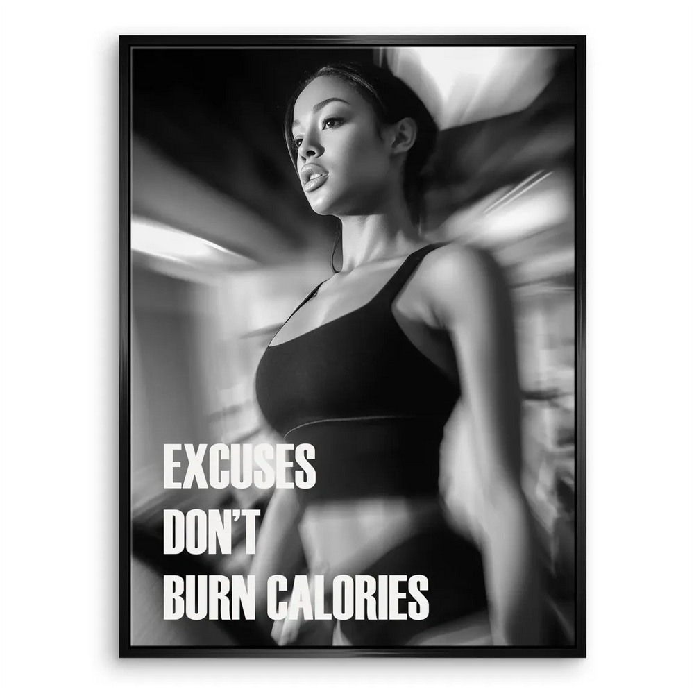 Burn Calories Fitness Canvas Wall Art - Motivational Gym Decor - Image 6