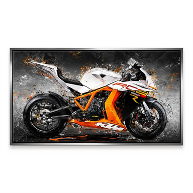 Modern automotive wall art suitable for lofts, sports rooms, or bachelor pads.