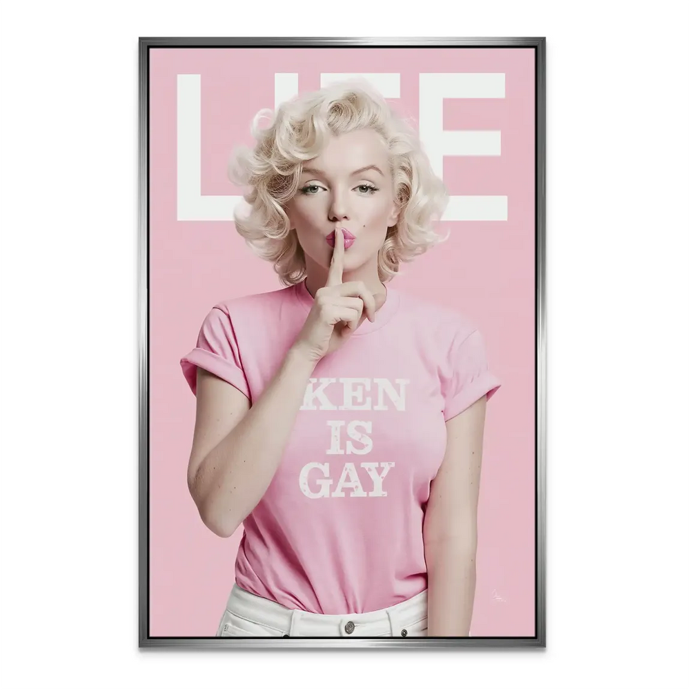 Marilyn Monroe Pop Art Canvas - Ken Is Gay Statement Art - Image 7