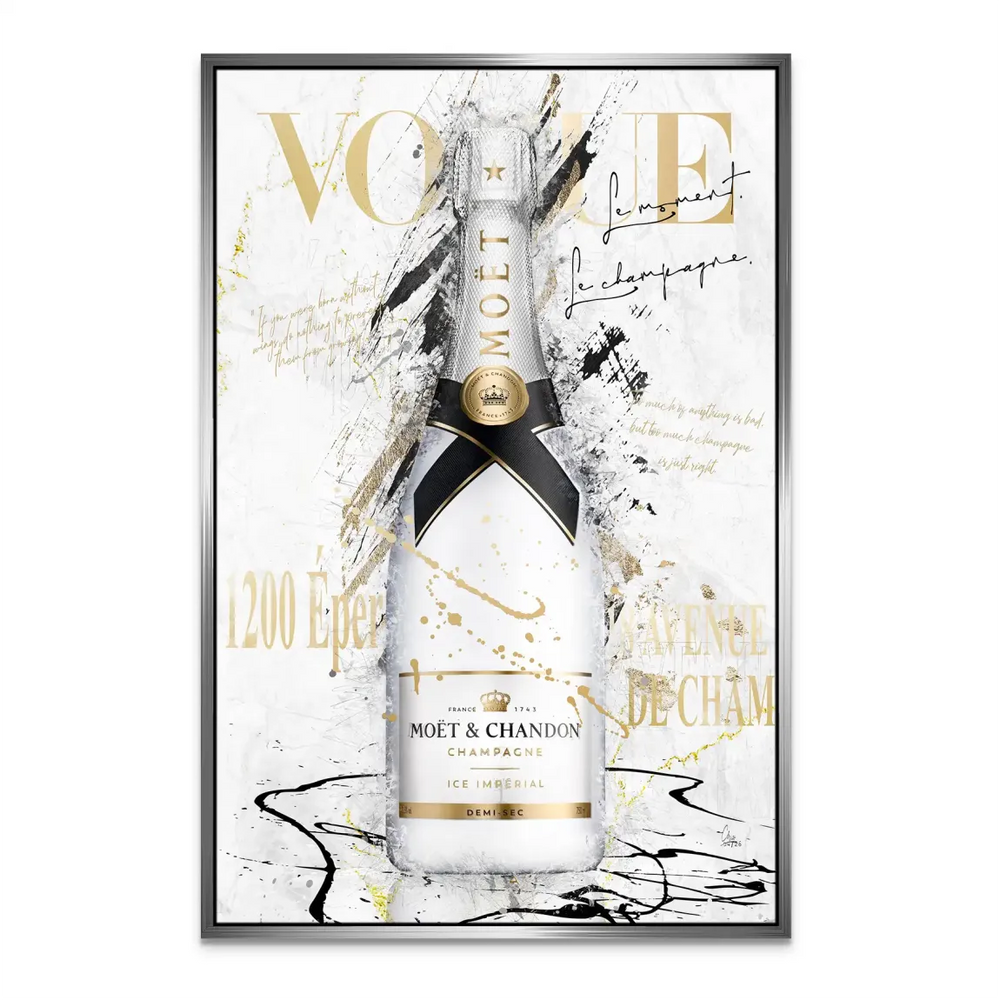 Champagne Art Canvas Print - Pop Art Fashion Wall Art - Image 8