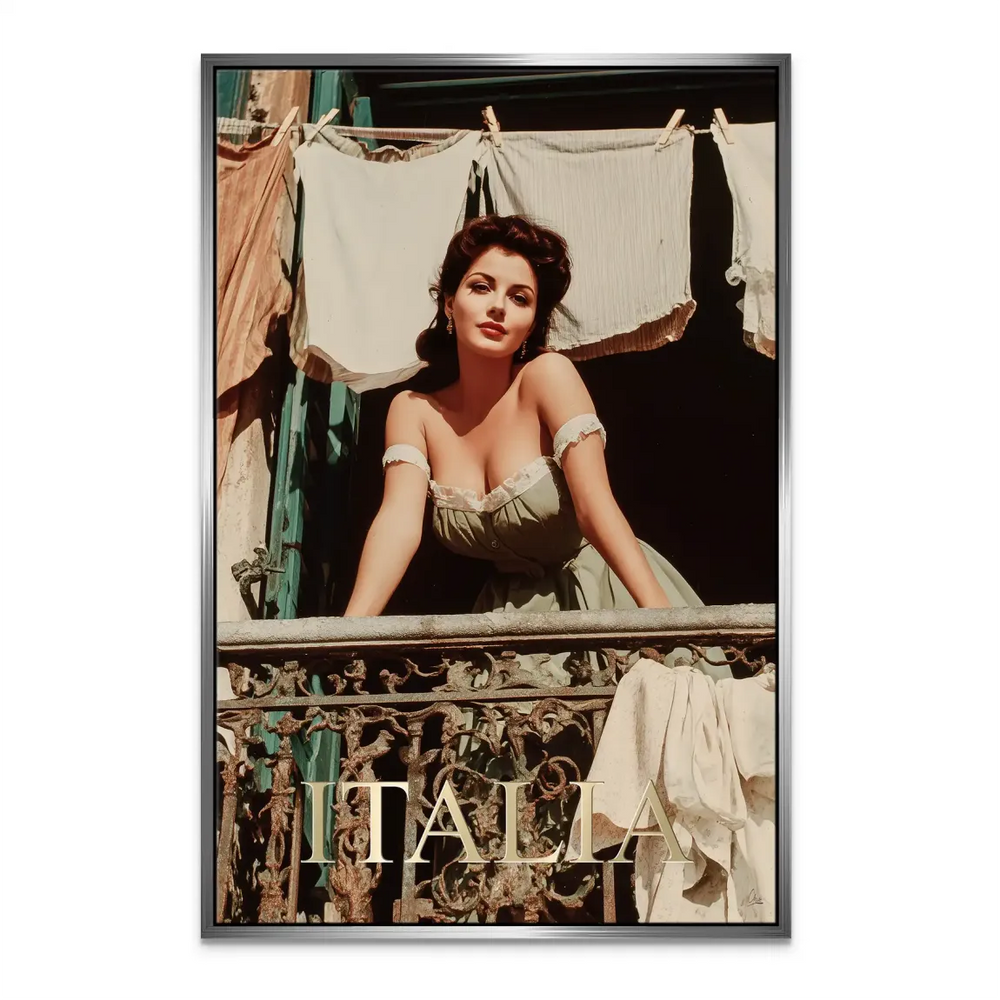Timeless vintage wall art featuring a glamorous woman portrait