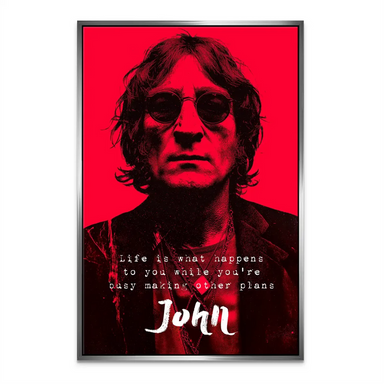 Lennon Red Vision Pop Art Canvas - Motivational Wall Art - Image 6
