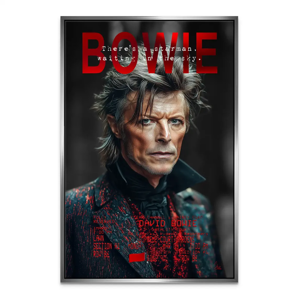 Bowie Starman Canvas Wall Art - David Bowie Portrait - Image 8