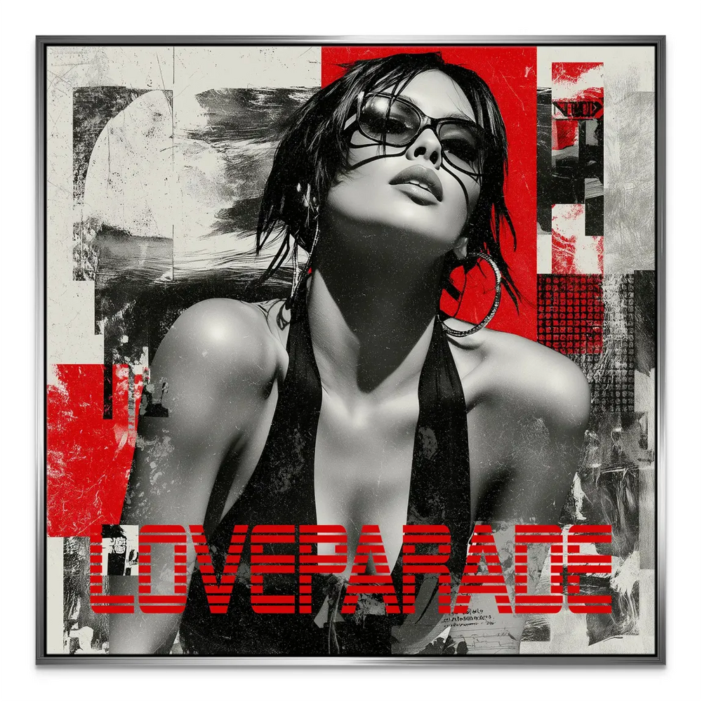 Love Parade Beauty Canvas Print - Glamour Portrait Wall Art - Image 6