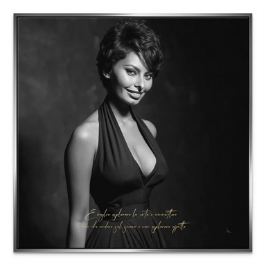Sophia Loren Quote Canvas Print - Vintage Fashion Wall Art - Image 7
