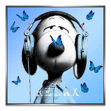 Snoopy Relax Canvas Art - Pop Art Animal Wall Art for Kids - Image 7