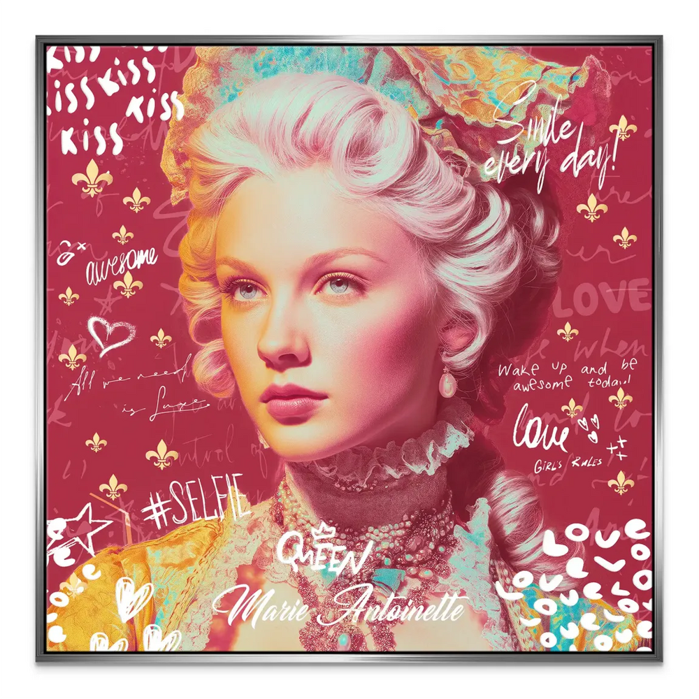 Marie Royal Pop Canvas Art - Modern Fashion in Graffiti - Image 7