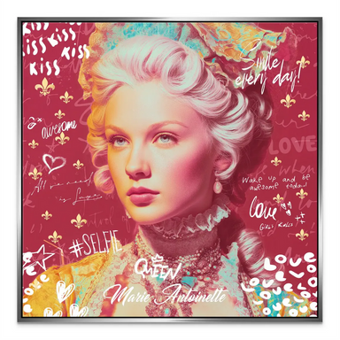 Marie Royal Pop Canvas Art - Modern Fashion in Graffiti - Image 7