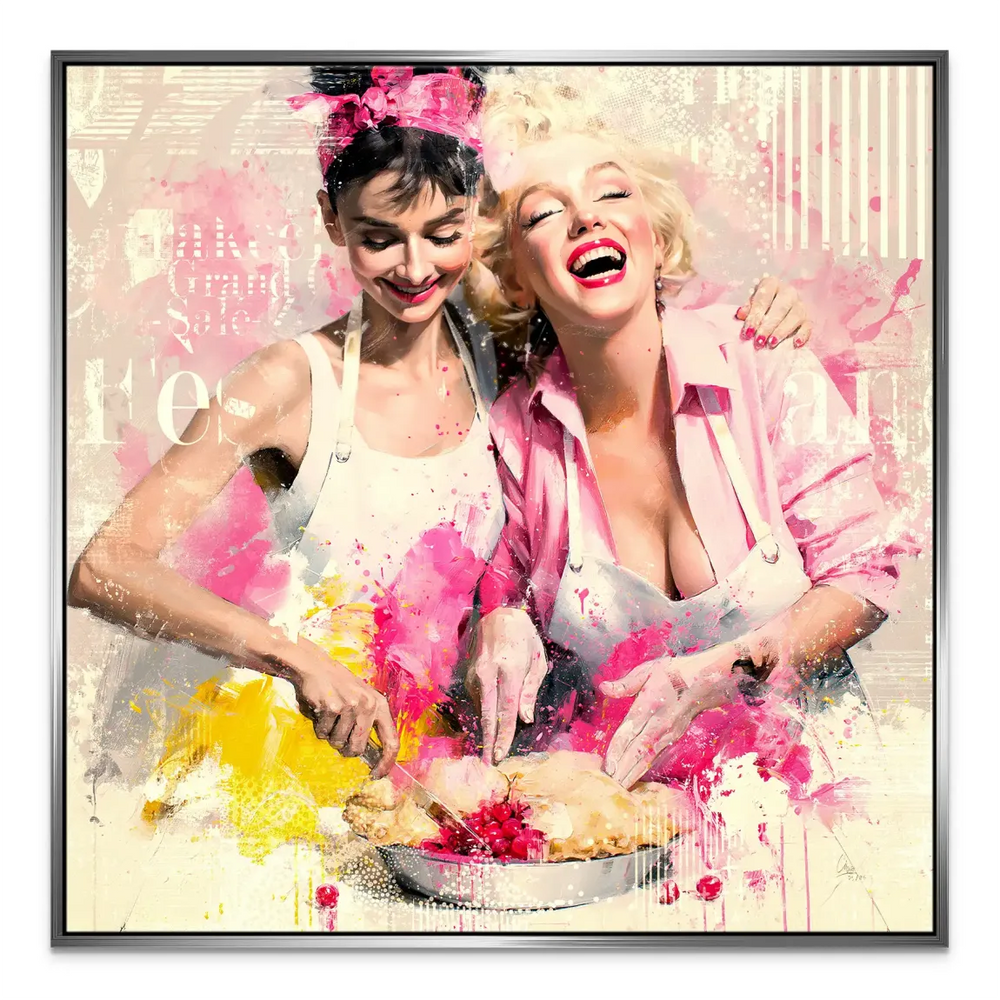 Modern eclectic wall art suitable for living rooms or kitchens