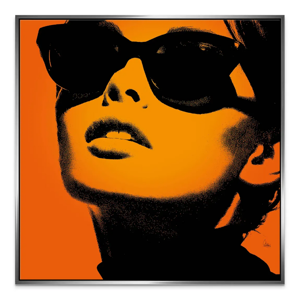 Amber Diva canvas wall art - pop art portrait - Image 5