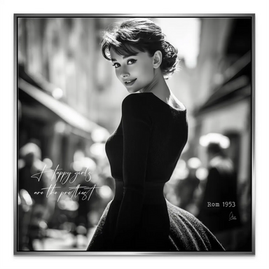 Elegant Audrey Hepburn wall art for living room or study