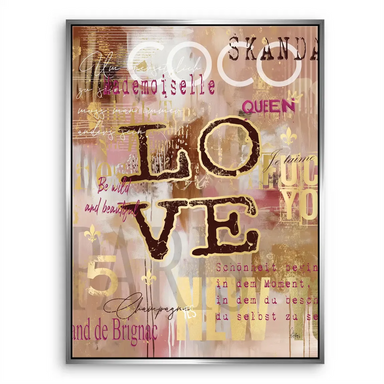 Coco Love Canvas Wall Art - Pop Graffiti Fashion & Abstract Style - Image 7
