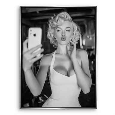 Marilyn Monroe Selfie Canvas Wall Art - Vintage Pop Art - Image 6