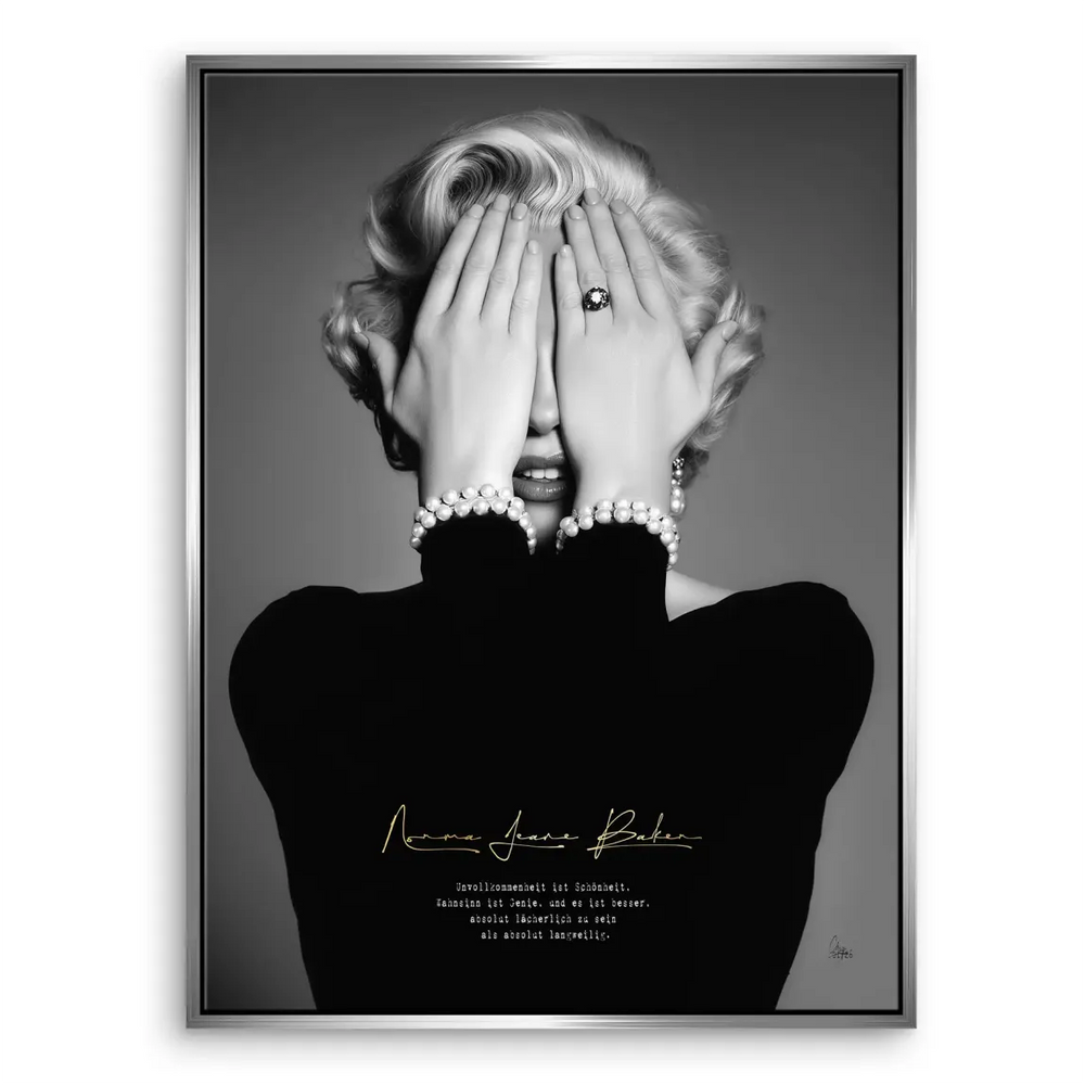 Marilyn Monroe Norma Jeane Canvas Wall Art Vintage Black White - Image 7