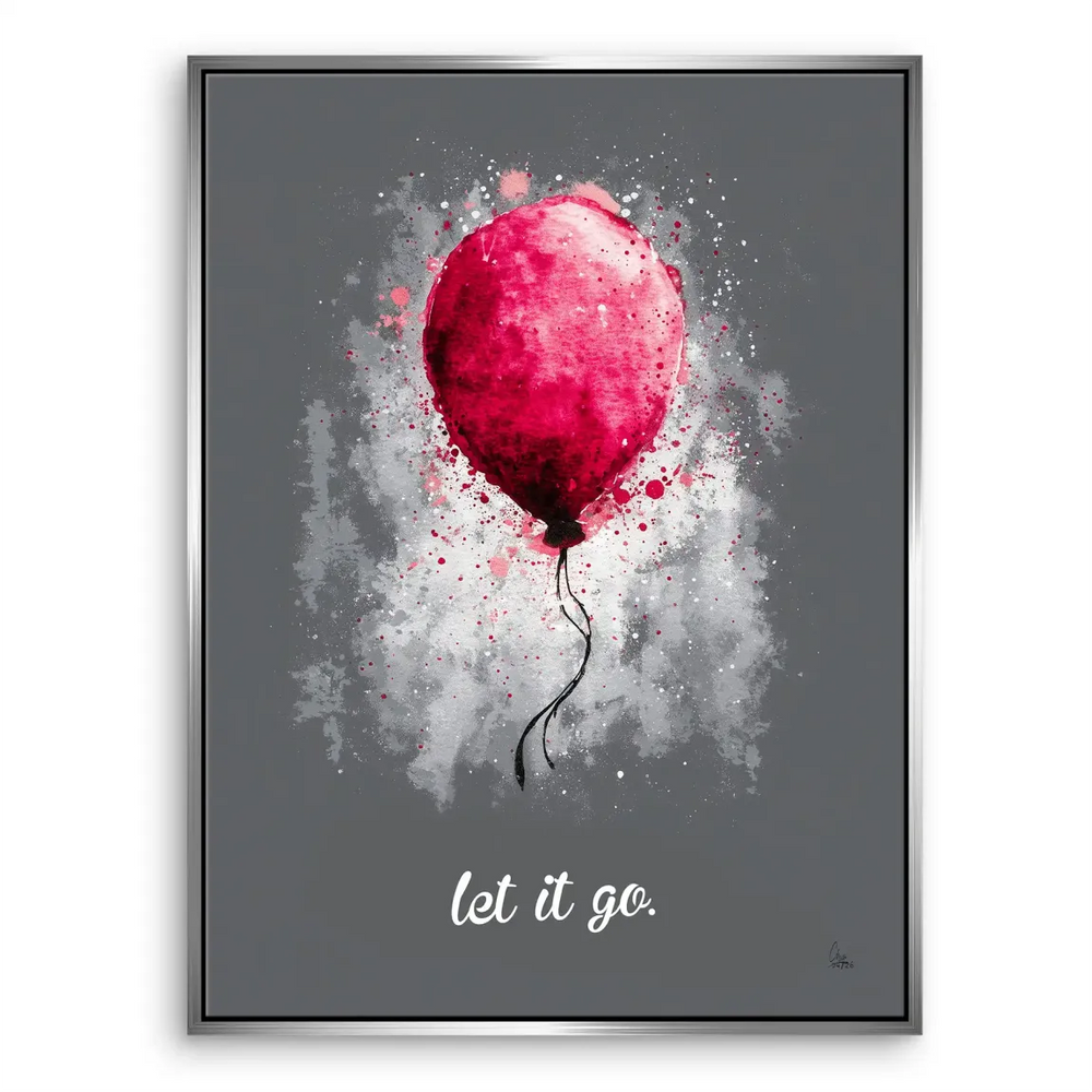 Let It Go Balloon Canvas Print - Abstract Wall Art - Image 6