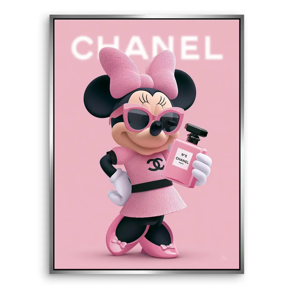 Minnie Rosé Chic Canvas Wall Art - Pop Art Fashion - Image 7