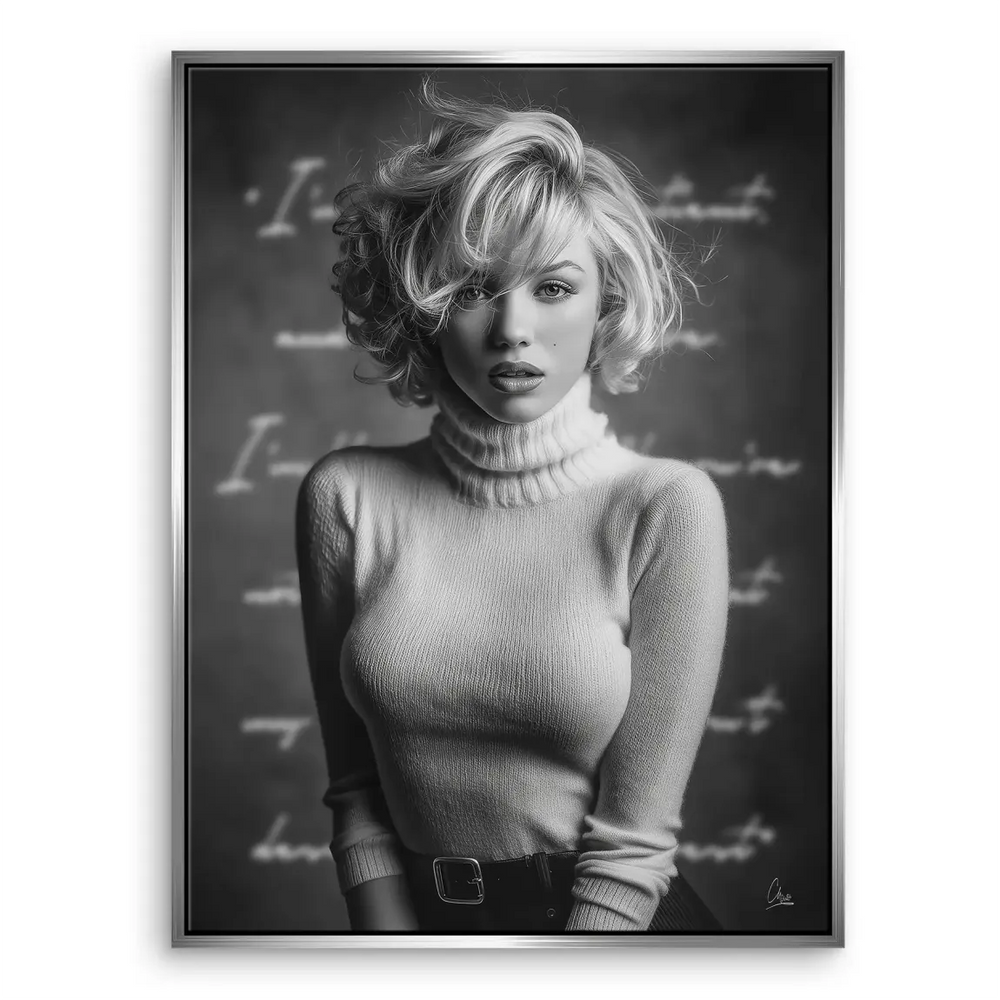 Elegant vintage fashion portrait art print for retro-inspired interiors