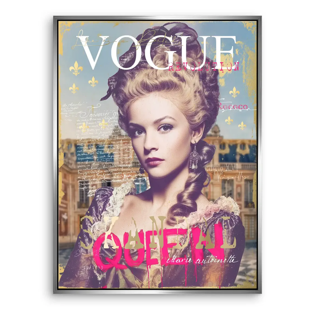 Marie Antoinette Vogue Canvas Wall Art - Image 7