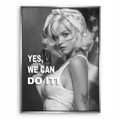 Yes We Can Canvas Wall Art Vintage Americana - Image 6